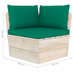 VidaXL 3063353 banc de jardin Bois, Polyester - Vue supplémentaire 7
