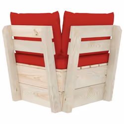 VidaXL 3063354 banc de jardin Bois, Polyester - Vue supplémentaire 5