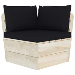 VidaXL 3063355 banc de jardin Bois, Polyester