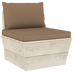 VidaXL 3063356 banc de jardin Bois, Polyester