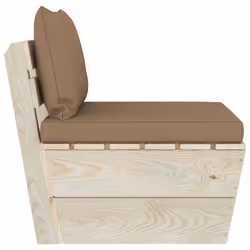 VidaXL 3063356 banc de jardin Bois, Polyester - Vue supplémentaire 4