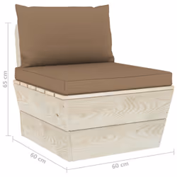 VidaXL 3063356 banc de jardin Bois, Polyester - Vue supplémentaire 7