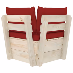 VidaXL 3063357 banc de jardin Bois, Polyester - Vue supplémentaire 5