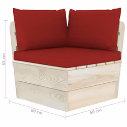 VidaXL 3063357 banc de jardin Bois, Polyester - Vue supplémentaire 7