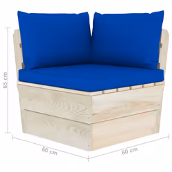 VidaXL 3063358 banc de jardin Bois, Polyester - Vue supplémentaire 7