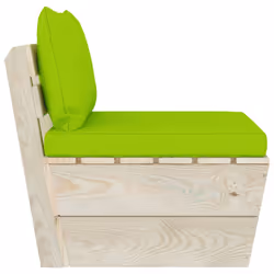 VidaXL 3063359 banc de jardin Bois, Polyester - Vue supplémentaire 4