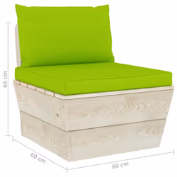 VidaXL 3063359 banc de jardin Bois, Polyester - Vue supplémentaire 7