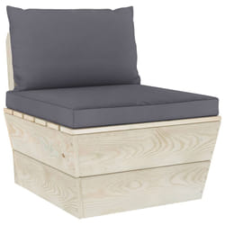 VidaXL 3063360 banc de jardin Bois, Polyester