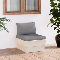 VidaXL 3063361 banc de jardin Bois, Polyester