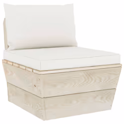 VidaXL 3063362, Bois, Polyester, Adultes et enfants, 600 mm, 600 mm, 650 mm, 6 cm