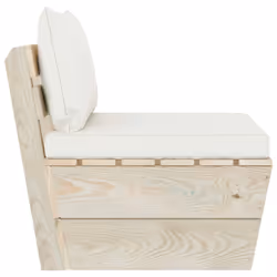 VidaXL 3063362 banc de jardin Bois, Polyester - Vue supplémentaire 4