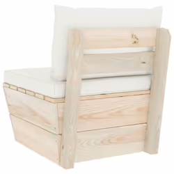 VidaXL 3063362 banc de jardin Bois, Polyester - Vue supplémentaire 5