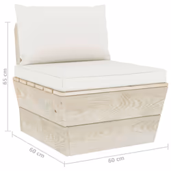 VidaXL 3063362 banc de jardin Bois, Polyester - Vue supplémentaire 7