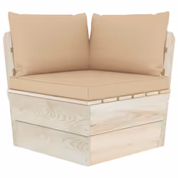 VidaXL 3063363, Bois, Polyester, Adultes et enfants, 600 mm, 600 mm, 650 mm, 6 cm
