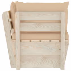 VidaXL 3063363 banc de jardin Bois, Polyester - Vue supplémentaire 4