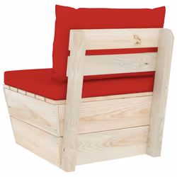 VidaXL 3063366 banc de jardin Bois, Polyester - Vue supplémentaire 5