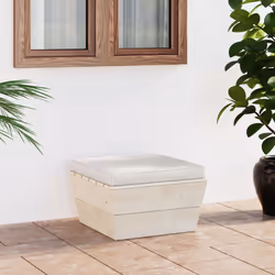VidaXL 3063374 banc de jardin Bois, Polyester