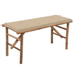 VidaXL 3063852 banc de jardin Bambou