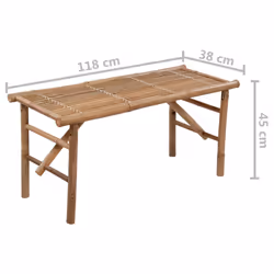 VidaXL 3063855 banc de jardin Bambou - Vue supplémentaire 8