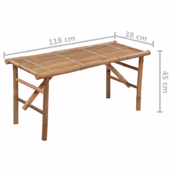 VidaXL 3063868 banc de jardin Bambou - Vue supplémentaire 8