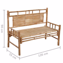 VidaXL 3063885 banc de jardin Bambou - Vue supplémentaire 8