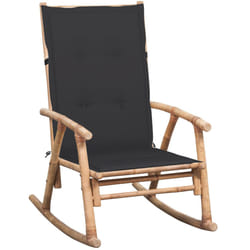 VidaXL 3063903 chaise d'extérieur Terrace Siège rembourré Bambou Anthracite