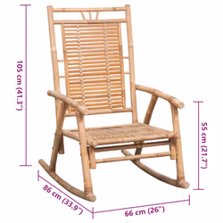 VidaXL 3063904 chaise d'extérieur Terrace Siège rembourré Bambou Gris - Vue supplémentaire 8