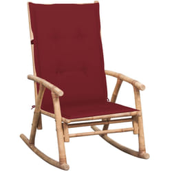 VidaXL 3063912 chaise d'extérieur Terrace Siège rembourré Bambou Rouge