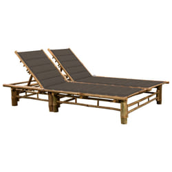 VidaXL 3063953 chaise d'extérieur Linge Siège rembourré Bambou Taupe