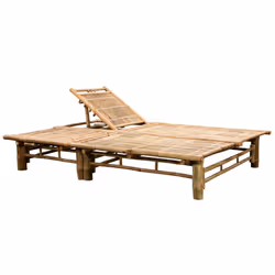 VidaXL 3063953 chaise d'extérieur Linge Siège rembourré Bambou Taupe - Vue supplémentaire 4
