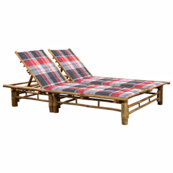 VidaXL 3063958, Linge, Siège rembourré, Bambou, Polyester, 1300 mm, 2000 mm