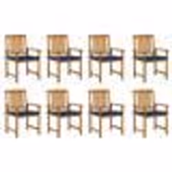Mobilier à Dîner dExtérieur - VIDAXL - Ensemble 5 pcs - Bambou Massif - Résistant aux Intempéries - Pliable