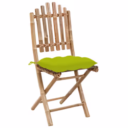 VidaXL 3063998 chaise d'extérieur Terrace Siège rembourré Bambou Vert