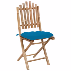 VidaXL 3064006 chaise d'extérieur Terrace Siège rembourré Bambou Bleu - Vue supplémentaire 3