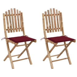 VidaXL 3064011 chaise d'extérieur Terrace Siège rembourré Bambou Rouge