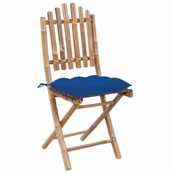 VidaXL 3064012 chaise d'extérieur Terrace Siège rembourré Bambou Bleu - Vue supplémentaire 3