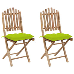 VidaXL 3064013 chaise d'extérieur Terrace Siège rembourré Bambou Vert