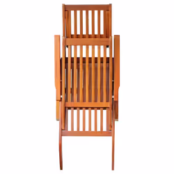 VidaXL 3064021 chaise d'extérieur Terrace Siège rembourré Bois d'acacia Noir - Vue supplémentaire 4