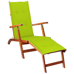 VidaXL 3064025 chaise d'extérieur Terrace Siège rembourré Bois d'acacia Vert
