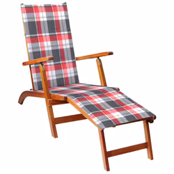 VidaXL 3064027, Terrace, Siège rembourré, Bois d'acacia, Polyester, 105 cm, 50 cm