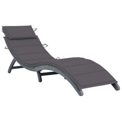 VidaXL 3064044 chaise d'extérieur Linge Siège rembourré Bois d'acacia Anthracite