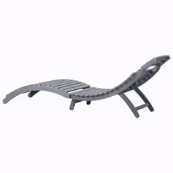VidaXL 3064044 chaise d'extérieur Linge Siège rembourré Bois d'acacia Anthracite - Vue supplémentaire 4