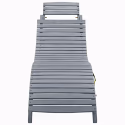 VidaXL 3064045 chaise d'extérieur Linge Siège rembourré Bois d'acacia Gris
