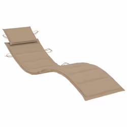 VidaXL 3064047 chaise d'extérieur Linge Siège rembourré Bois d'acacia Beige - Vue supplémentaire 8