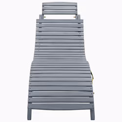 VidaXL 3064051 chaise d'extérieur Linge Siège rembourré Bois d'acacia Noir