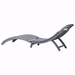 VidaXL 3064051 chaise d'extérieur Linge Siège rembourré Bois d'acacia Noir - Vue supplémentaire 5