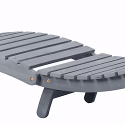 VidaXL 3064051 chaise d'extérieur Linge Siège rembourré Bois d'acacia Noir - Vue supplémentaire 7