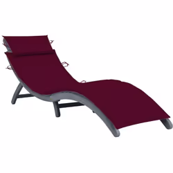 Avec cette chaise longue en bois d'acacia massif, vous aurez toujours un endroit confortable pour vous détendre sur votre ter ...