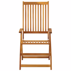 VidaXL 3064066 chaise d'extérieur Terrace Siège rembourré Bois d'acacia Noir - Vue supplémentaire 4