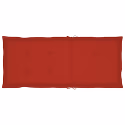 VidaXL 3064095 chaise d'extérieur Terrace Siège rembourré Bois d'acacia Rouge - Vue supplémentaire 8